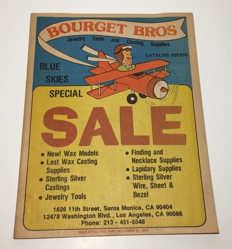 Bourget bros jewelry tools - bros, and